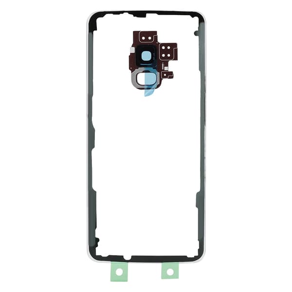 Telefonbagside til Samsung S9 G960 Model Transparent Glas Batteribagside (Rød)