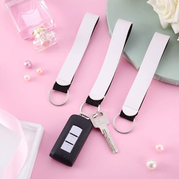 20 stk tomme sublimering neopren håndleddsstropper armbånd nøkkelring snor