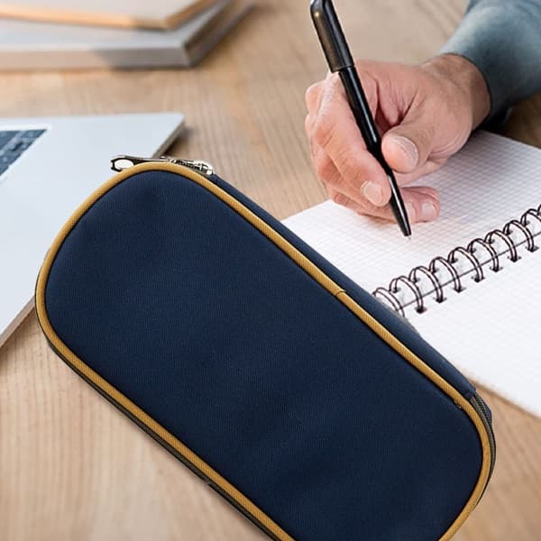 Pencil Case, Waterproof Pen Bag, Oxford Makeup, Teal KLB