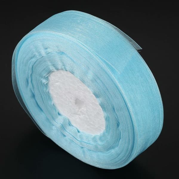 45M Nylonvävd kantband - 2,5 cm bredd, blå