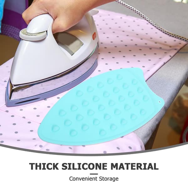 Silicone Iron Rest Pad with Hanging Hole and Heat Insulation, Heat Resistant Ironing Mat with Flat Surface