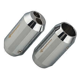 2 Pairs Aluminum Speaker Cable Splitters, 14mm 16mm Diameter, 2-Hole/1-Hole, Enhances Sound Experience 14mm 14mm