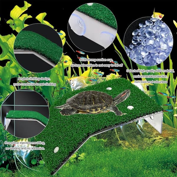 Turtle Platform, Turtle Sunbathing Platform, Aquatic Turtle Platform, Turtle Ramp, Simulated Aquarium Turtle Lawn