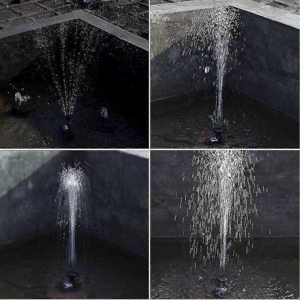 Borstlös solvattenpump för pool, solvattenpump för fontän med solpanel 9V 2,5W 200l/h