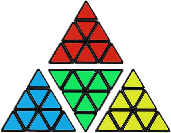 Pyraminx Cube, Pyramid Speed Cube, Profesjonell, Glatt, Høy feiltoleranse, Egnet for konkurransetrening