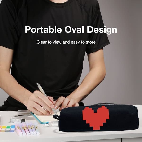 Pennfodral Hållare Dragkedja Penna Väska Påse Stationery Form 4 KLB