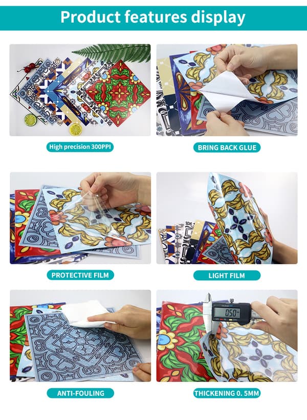 20 pieces 15x15 cm Bathroom and Kitchen Tile Stickers - Waterproof