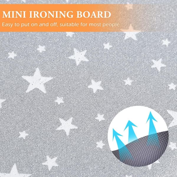 2 st Mini Strykplatta Handhållen Strykbräda Utrymmesbesparande Vikbar Polyester Mesh Svamp Rese Hemmabruk