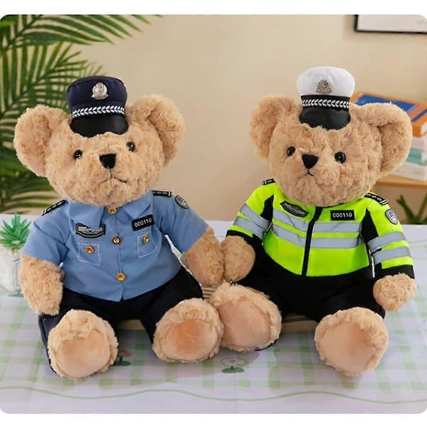 30 cm poliisinalle pehmolelu, liikennepoliisi, lapsille ja aikuisille