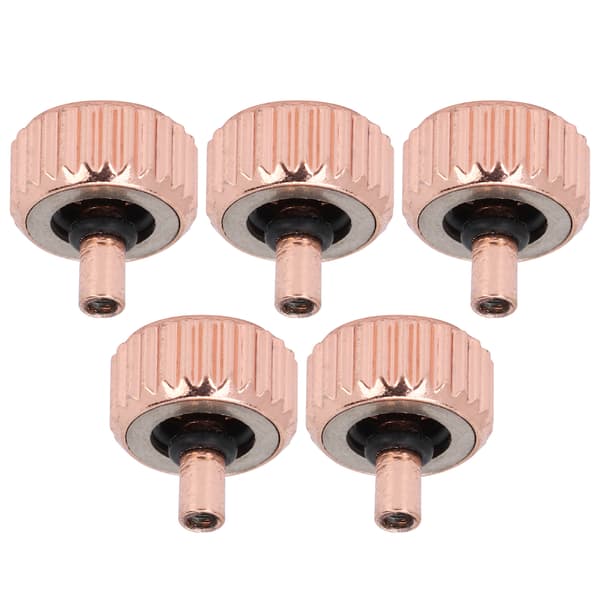 5 st professionell ersättningsklockkrona roséguld klockkrona reparationsaccessoar 5,5 mm / 0,22 tum