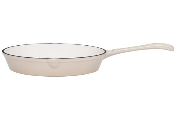 Støpejernspanne 26 cm emaljert beige – Maku Kitchen Life Beige beige