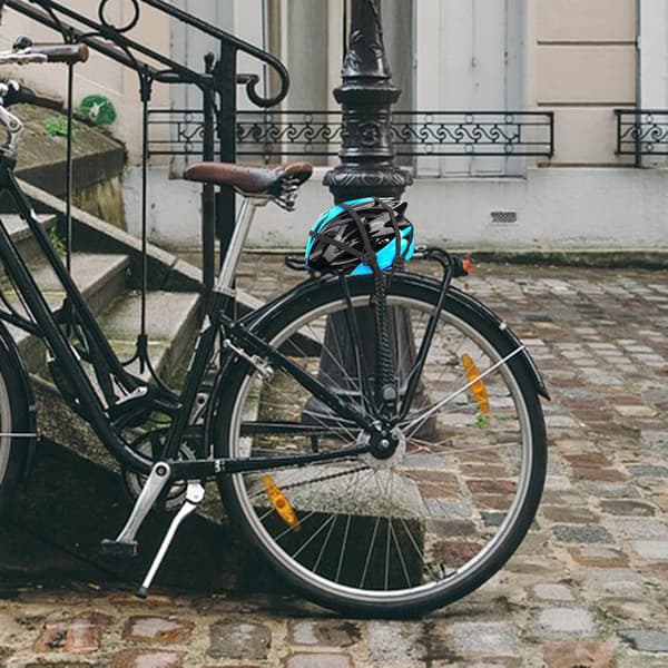 Sort gummisnor med kroge Justerbar lastrem til cykelbagage