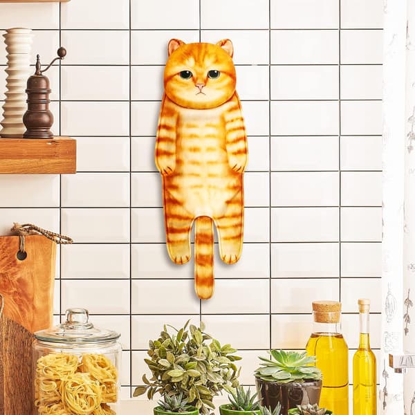 Quick-Drying Dish Towel, Cat Towel, Towel for Bathroom Kitchen B