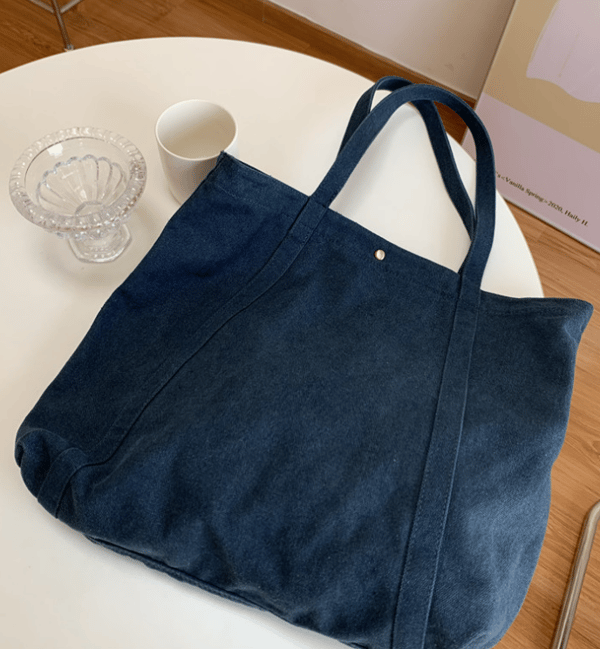 Canvas taske ny koreansk version forår og sommer stor kapacitet