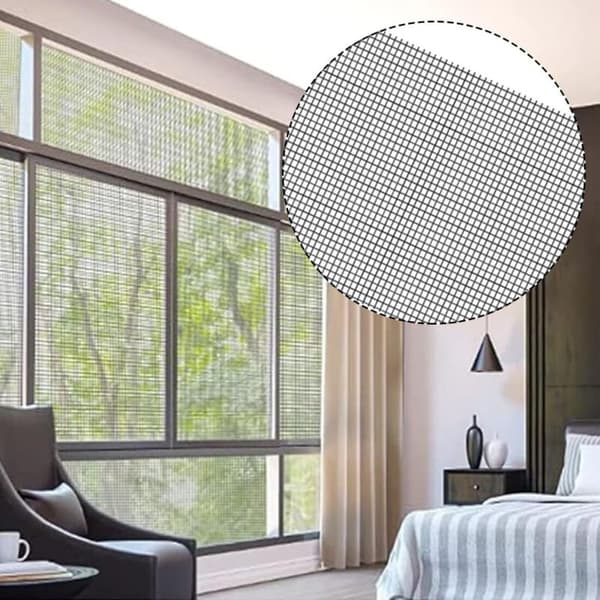 Mosquito Net Roll 120 x 250 cm, Mosquito Net Fabric per Meter for Windows, Adjustable and Durable Fiberglass, Scratch-Resistant