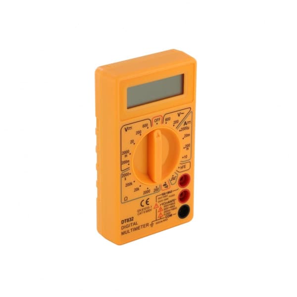 DT830B gul digitalt multimeter minimultimeter voltmeter elektriker