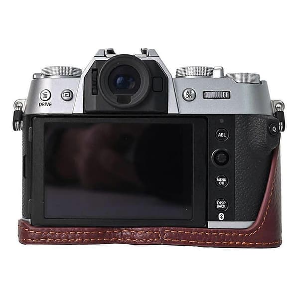 Z1b Camera Bag for Fujifilm X-T50 Large Opening Genuine Leather A8o Protection with Wrist Strap