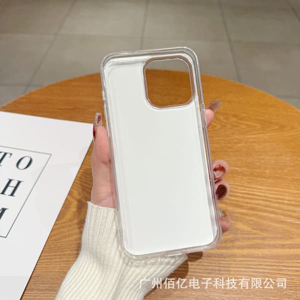 Compatible with Apple's Drop-Resistant Feather Yarn + PC Protective Phone Case, Durable Protective Cover Water Waves IP 16 PLUS Water Ripples IP 16 PLUS Vattenkrusningar IP 16 PLUS