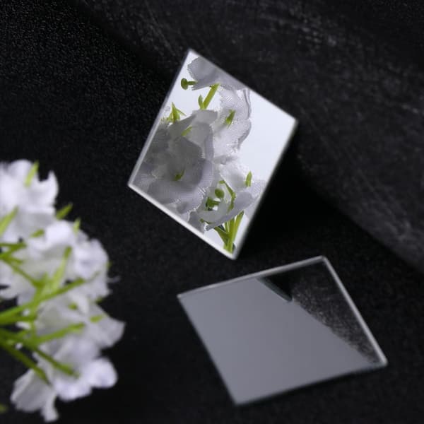 10 pcs DIY Jewelry Pendant Glass Stickers Square 30x30mm Glass Patch