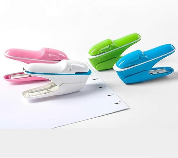 Stiftefri stiftemaskin Papir Bok Heftemaskin Stiftfrie stiftemaskiner Kontorrekvisita