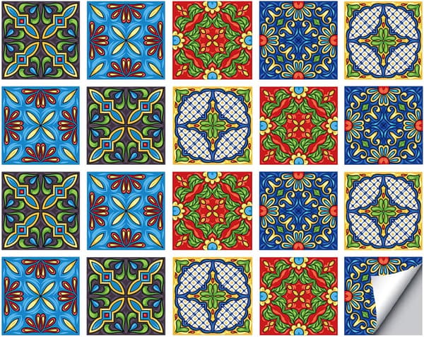 20 pcs - Tile Decor Kitchen Bathroom Mosaic Style PVC Waterproof Wall Sticker Self-Adhesive for Kitchen, x cm_yu