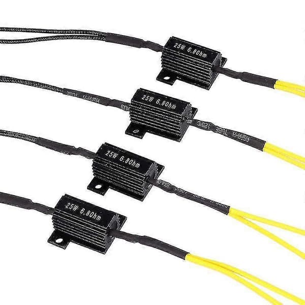 1 Pair Moto Resistance Power Resistor Load Decoder Resistor For Led Mini Turn Signal Blinker Light Repair Parts 25w 6.8ohm
