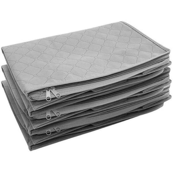 Storage Bag Foldable Clothes Storage Box Under Bed Clothing 3 pcs 48 x 35 x 20 cm