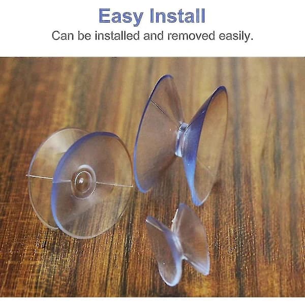 10 Pcs Double-Sided Suction Cups Non-Slip Silicone Spacers for Glass Tables, Windows, and Mirrors, Transparent 35 mm 35MM 35MM