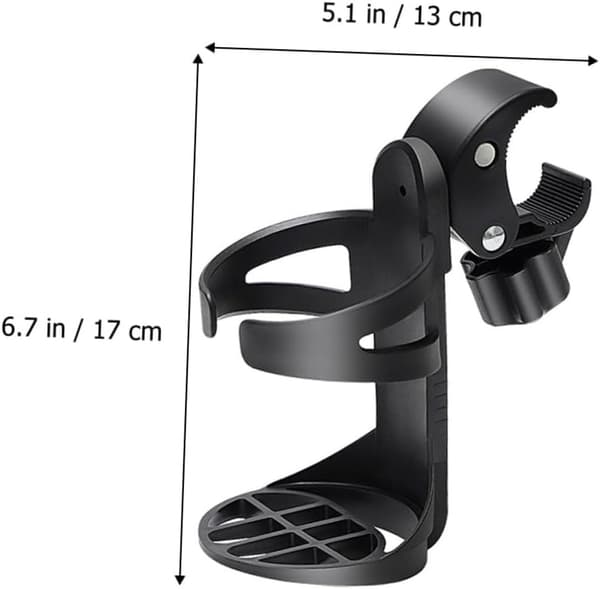5 Pcs Stroller Cup Holder for Elderly Walker Bicycle Handlebar Cup Holder Drink Rack Fits Strollers and Walkers