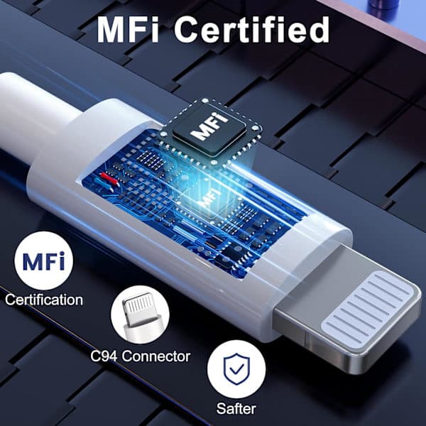 USB C to Lightning Cable 3-Pack 1M iPhone Fast Charging Cable PD Fast Charging Lightning to USB C Cable Compatible with 14/14Pro Max/14Pro