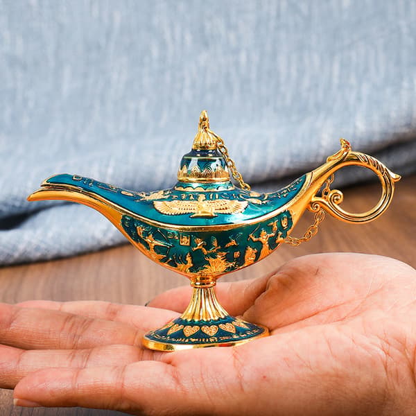 Ornament, røgelsebrænder, stuedekoration, ornament, ornamentsæt, skrivebordsornament, til hjemmet til værelset, stue (blå)