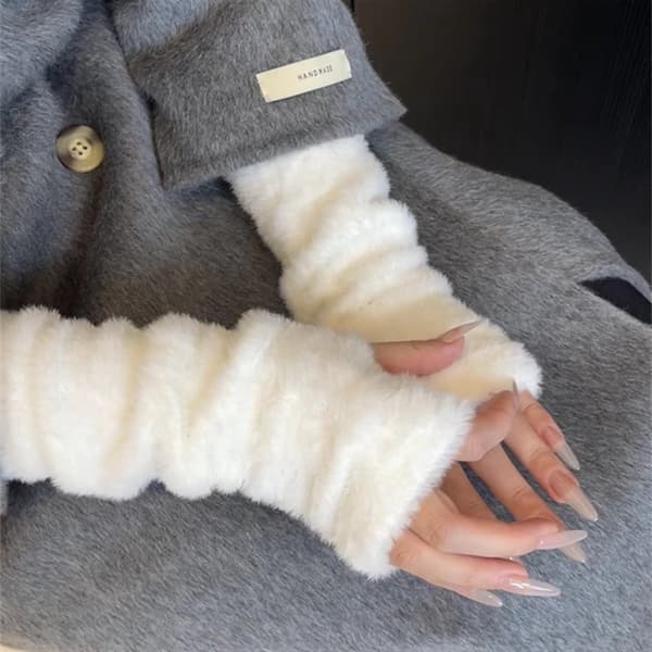 Handsker - Halve Fingerløse Handsker - Fingerløse Handsker til Kvinder - Håndvarmere - Armvarmere ...