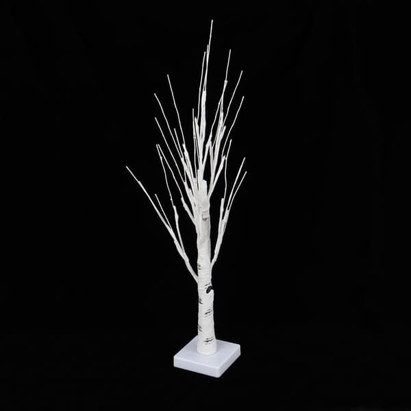 24 LED White Birch Light Tree Decoration Table Lamp KLB