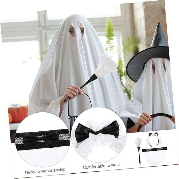 Pike Cosplay Tilbehør Pike Kostyme Rekvisittsett Med Forkle og Pannebånd