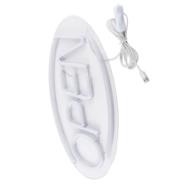 ÖPPNA bokstäver formade hängande LED-neonljus skyltar USB LED-ljus för hemmet butik