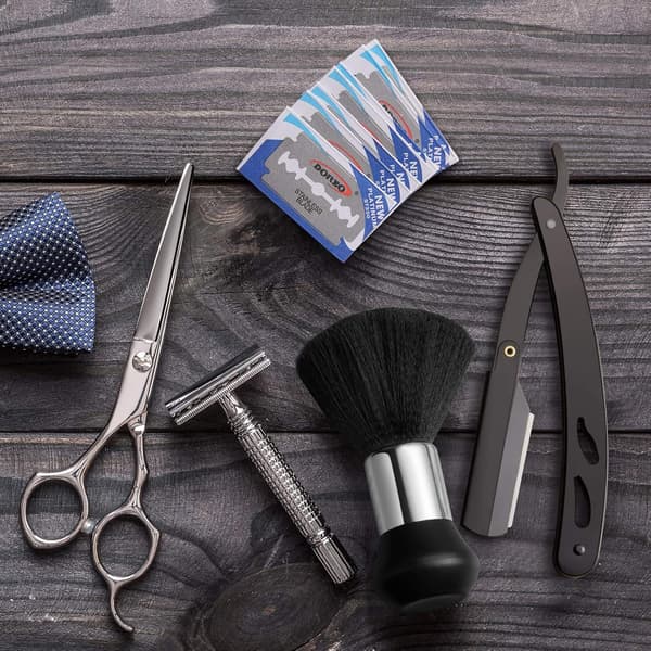 Professionel barberkniv til mænd, halsbørste, 40 stk. blade