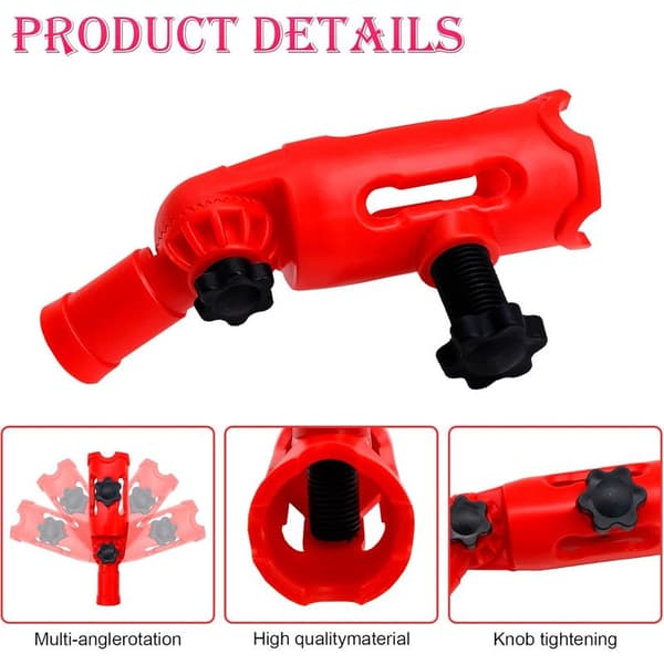 Extendable Multi-Angle Paint Brush Holder, Adjustable Adapter for Telescopic Handle, Universal Tool for Painting Walls and Ceilings at Height