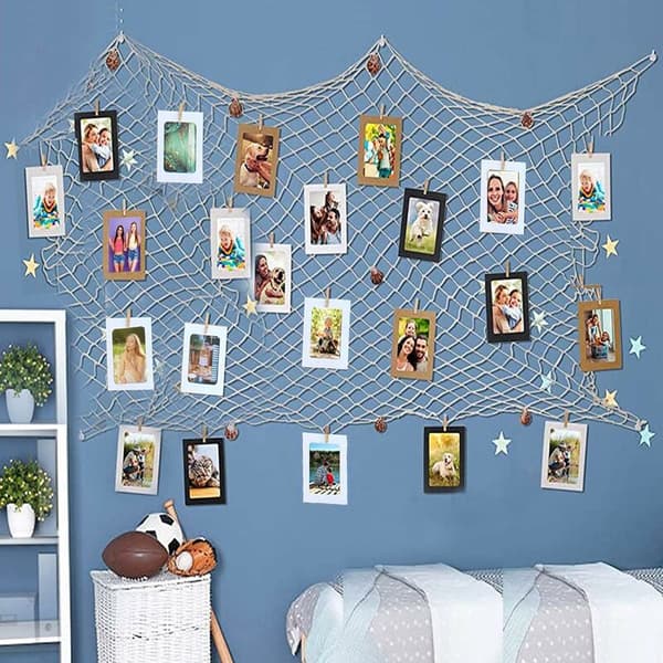 30-pack DIY pappersbildramar med träklämmor och kartongsnöre för heminredning (vit) KLB