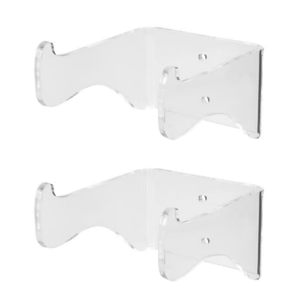 2-pack Durable Transparent Acrylic Wall Mounts for Guitar Violin