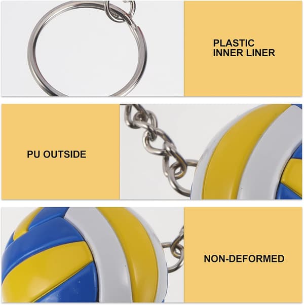 2 st Volleyboll Charm Nyckelring Unika Väskhänge