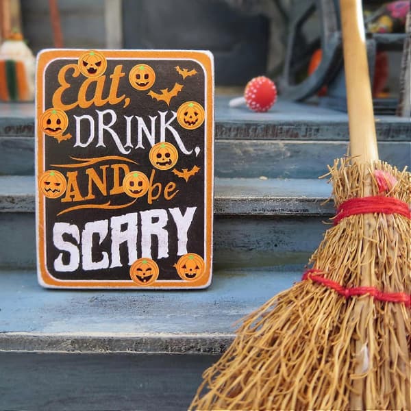 Halloween gresskar klistremerker 500 stk rull for sesongdekorasjon