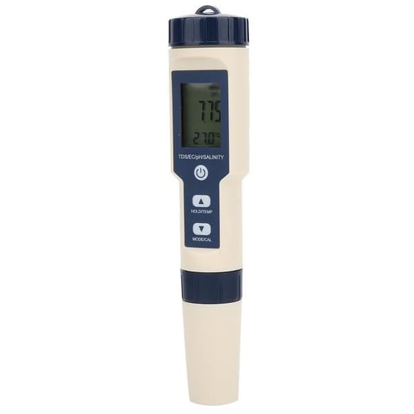 5-i-1 Vannkvalitetstester - VVIKIZY - EZ-9909 - PH, TDS, EC, Saltinnhold