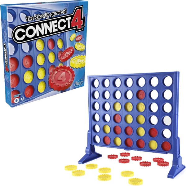 Det klassiska spelet Connect 4 Strategispel för barn; 2 spelare; 4 i rad; Barnpresenter (2-pack)