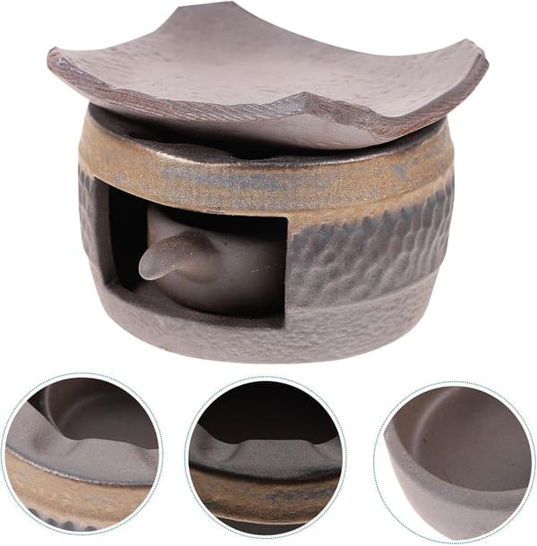 Portable Ceramic Teapot Warmer with Exquisitely Designed Retro Design
