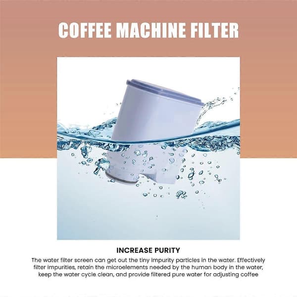 4-pak kaffemaskinefilter til CA6903, vandfilter til kaffemaskine (FMY) Blå Blue