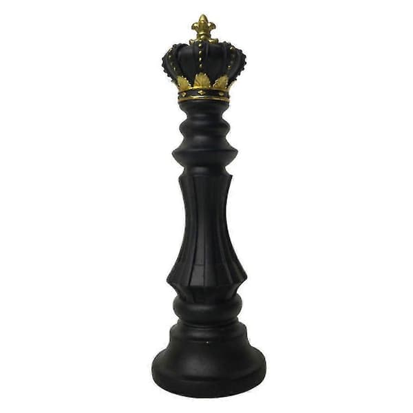 Resin Sculpture Chess Piece - Chess King Queen Knight White Knight_tfrf