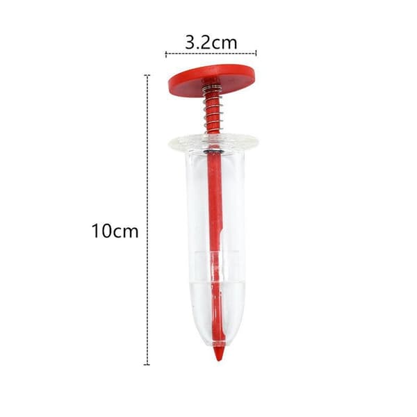 Mini frödispenser för sådd – Trädgårdsredskap för plantering (2-pack, Röd)
