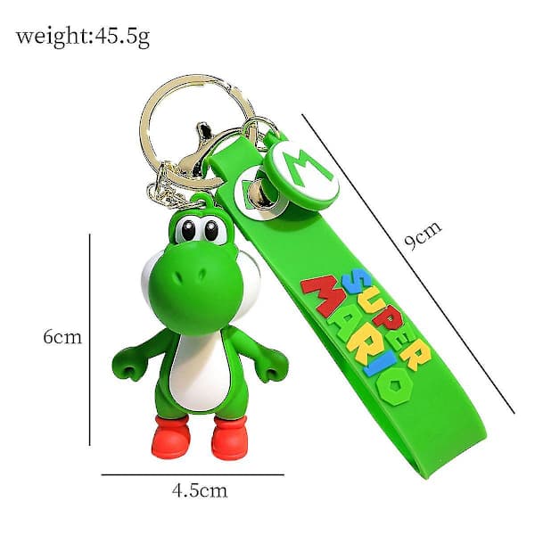Super Mario Yoshi Anime Nyckelring Väska Hänge Nyckelring Julklapp