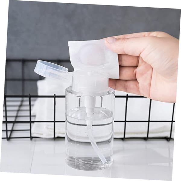 Press-top travel storage bottles 2pcs 300ml leak-proof reusable lotion and liquid holders