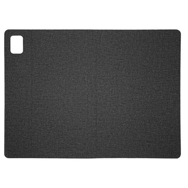 Tabletcover til Tab 12 Multi Vinkel Justering Præcise Huller PU Læder Faldsikkert Tabletcover Sort